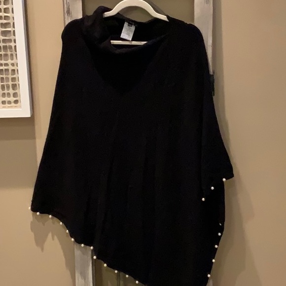 CHARLIE B Sweaters - Asymmetrical Poncho by Charlie B